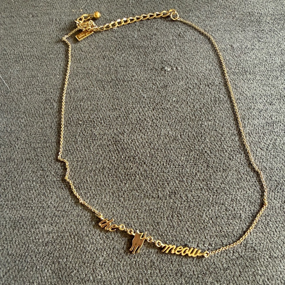 Kate Spade “the cats meow” necklace